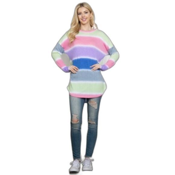 Ladies Multicolor Tie Dye Top - Picture 3 of 4